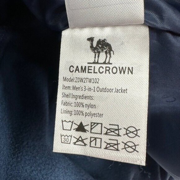 Camel Crown Mens XL Mountain Ski Jacket 3 in 1 Waterproof Winter Jacket Warm - Picture 8 of 9